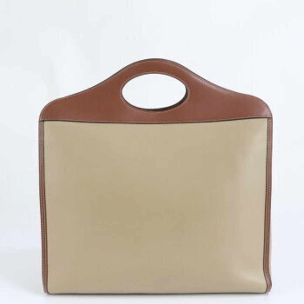 Burberry pocket bag leather shoulder handbag brown EMM - Picture 3 of 10